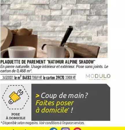 plaquette de parement "natimur alpine shadow"