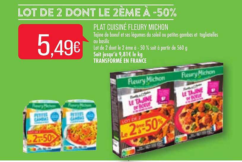 plat cuisiné fleury michon