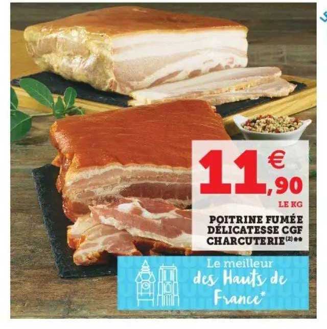 poitrine fumée délicatesse cgf charcuterie