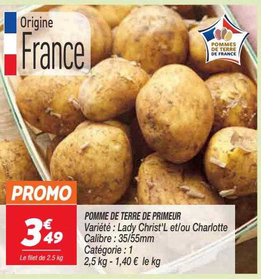 Pomme De Terre De Primeur Lady' Christ'l Et Ou Charlotte