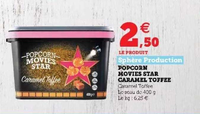 popcorn movies star caramel toffee sphère production