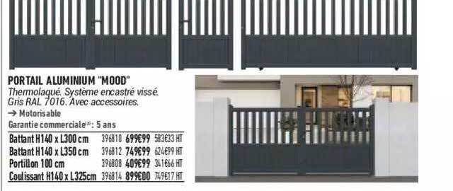 portail aluminium "mood"