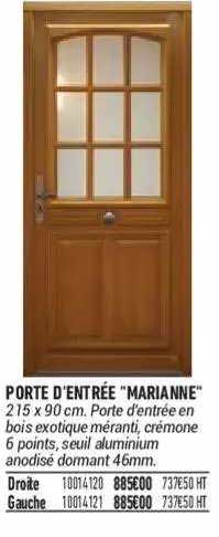 porte d'entrée "marianne"