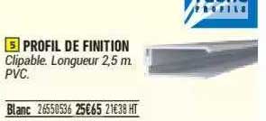 profil de finition