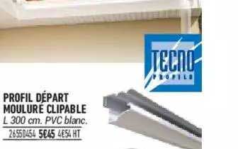 profil départ mouluré clipable