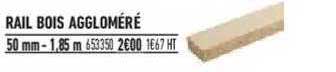 rail bois aggloméré