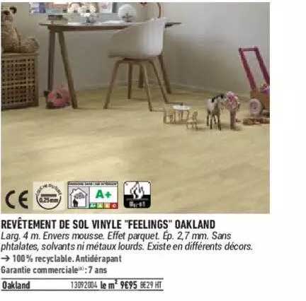 revêtement de sol vinyle "feelings" oakland