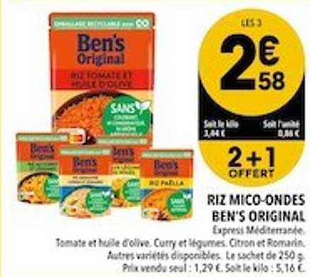 riz micro-ondes ben's original