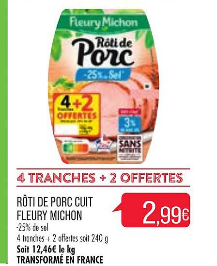 rôti de porc cuit fleury michon