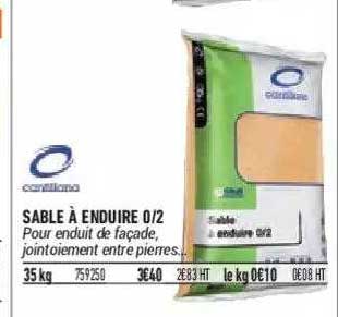 sable à enduire 0-2