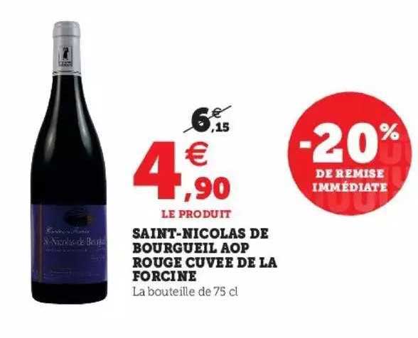 saint-nicolas de bourgueil aop rouge cuvée de la forcine