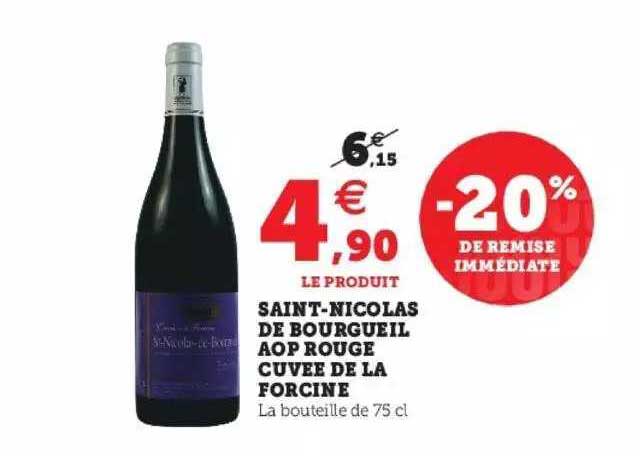 saint-nicolas de bourgueil aop rouge cuvée de la forcine