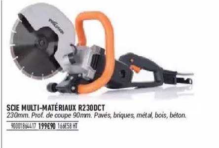 scie multi-matériaux r230dct