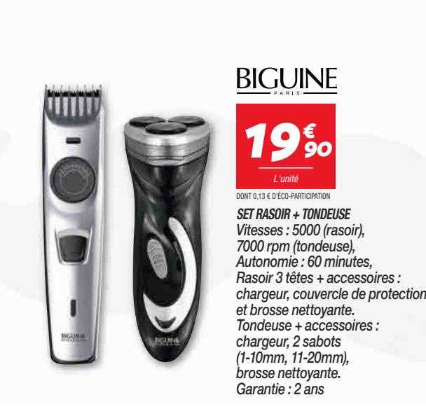 Set Rasoir + Tondeuse Biguine