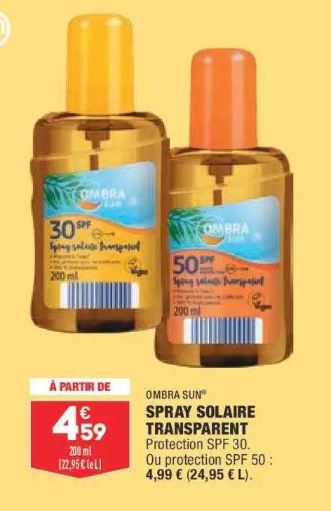 spray solaire transparent ombra sun