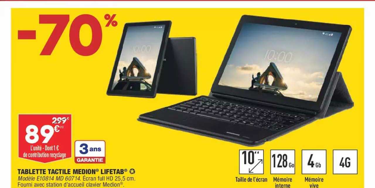 Tablette Tactile Medion Lifetab