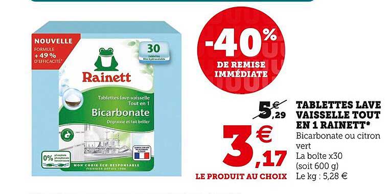tablettes lave vaisselle tout en 1 rainett