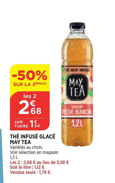 thé infusé glacé may tea