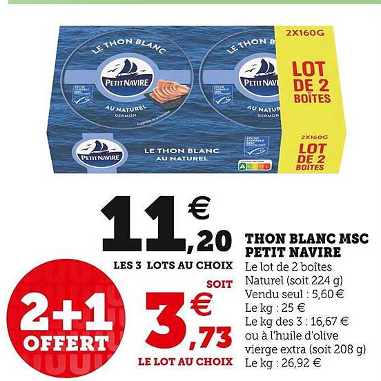 Thon Blanc Msc Petit Navire