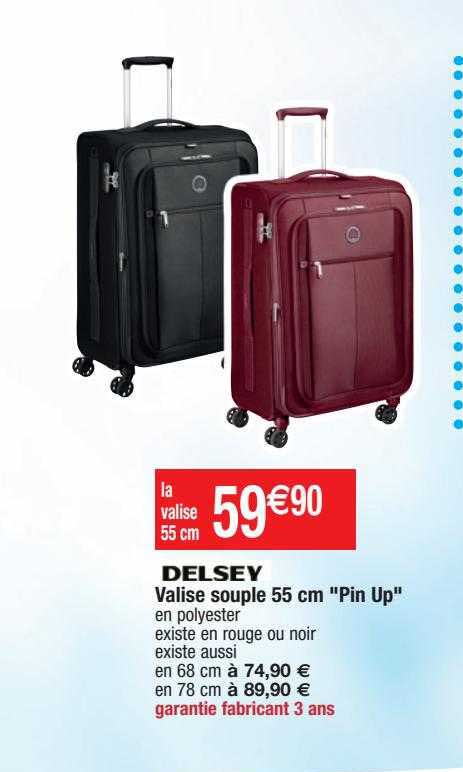 Valise Souple 55 Cm "pin Up"