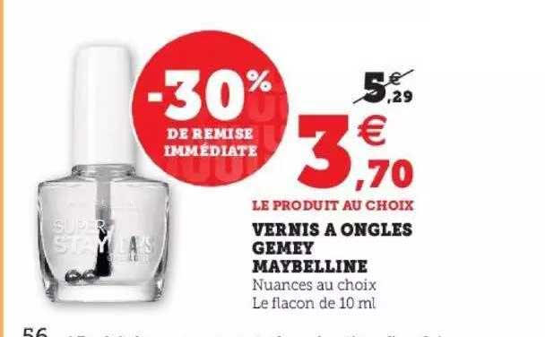 vernis à ongles gemey maybelline
