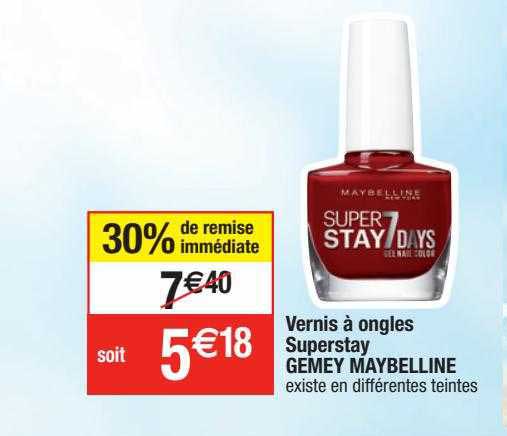 vernis à ongles superstay gemey maybelline