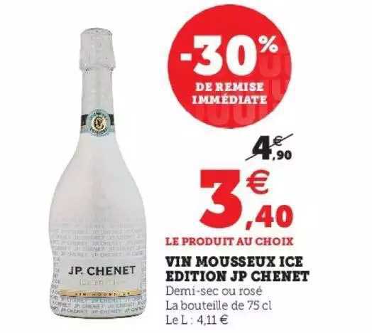 vin mousseux ice édition jp chenet