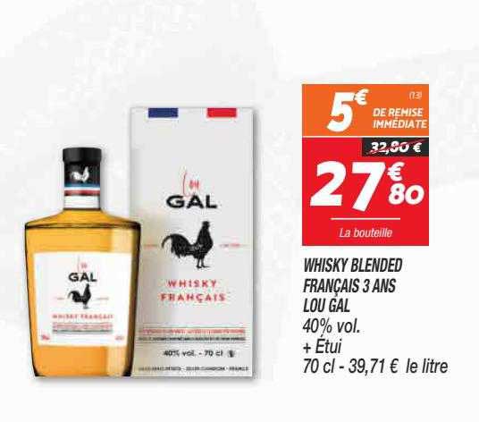 whisky blended français 3 ans lou gal