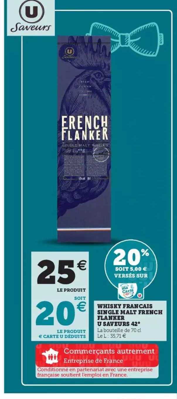 whisky français single malt french flanker u saveurs 42°