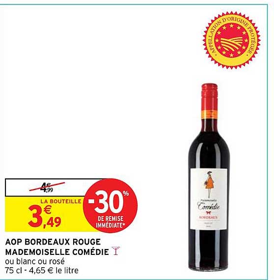 aop bordeaux rouge mademoiselle comédie