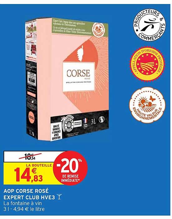 Aop Corse Rosé Expert Club Hve3