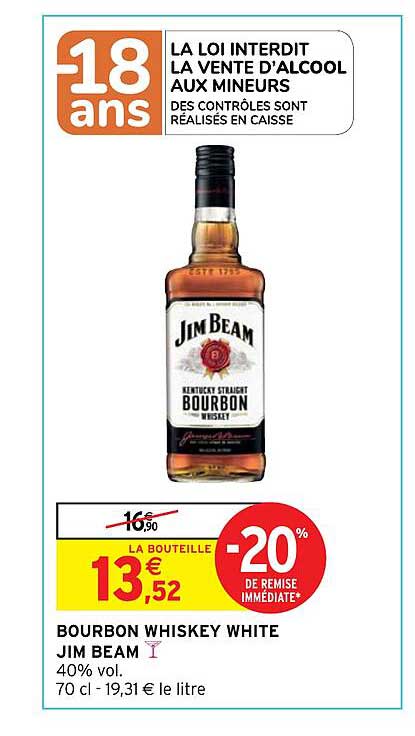 bourbon whiskey white jim beam