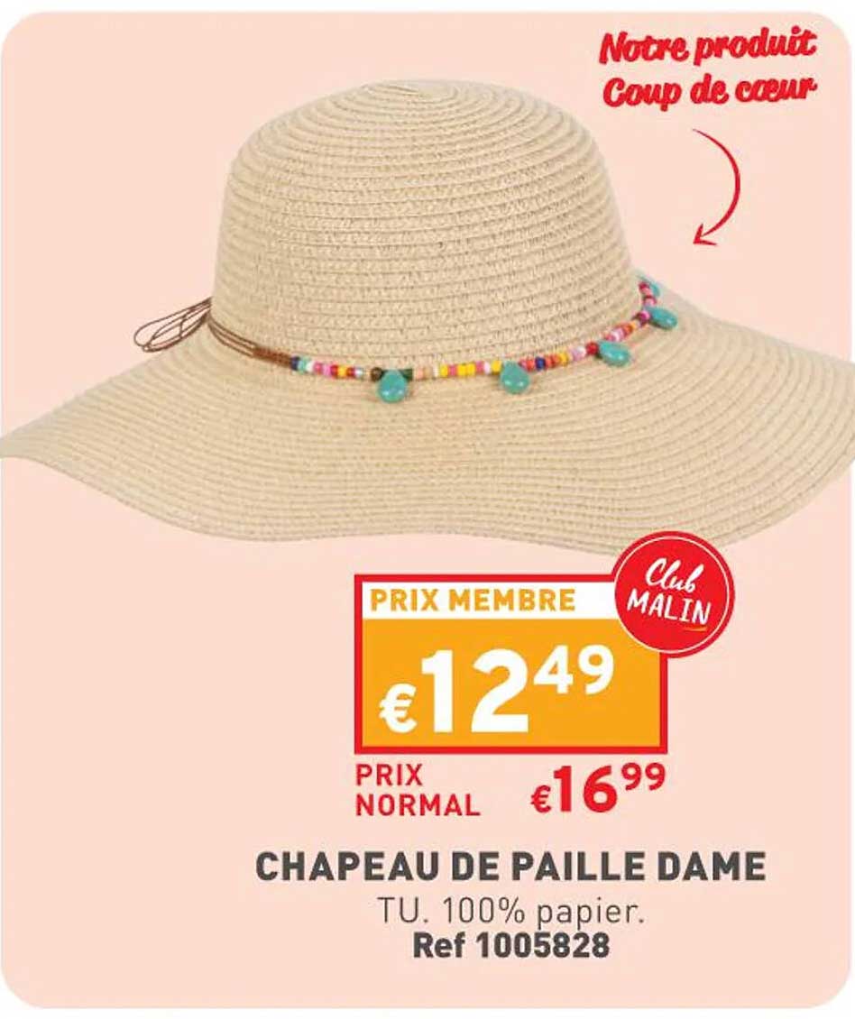 Chapeau De Paille Dame