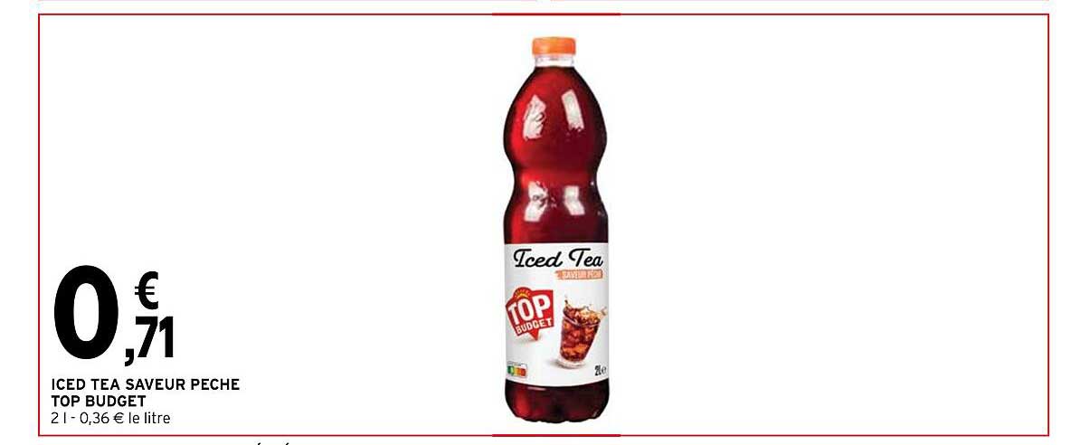 Iced Tea Saveur Pêche Top Budget