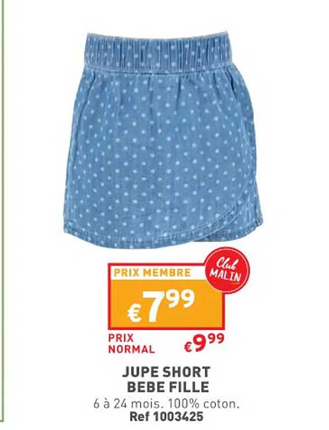 Jupe Short Bébé Fille