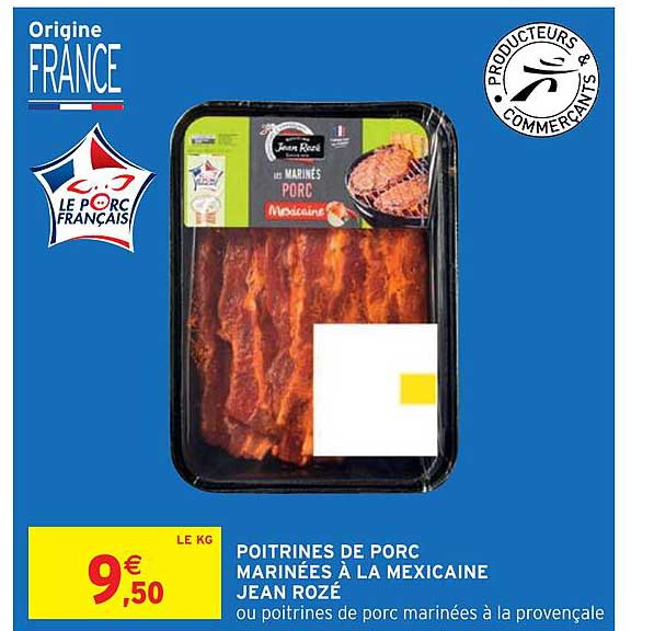 poitrines de porc marinées à la mexicaine jean rozé