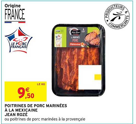poitrines de porc marinées à la mexicaine jean rozé