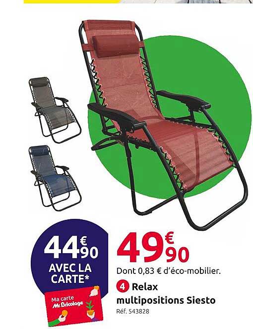 relax multipositions siesto