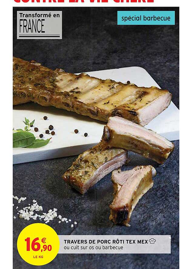 Travers De Porc Rôti Tex Mex