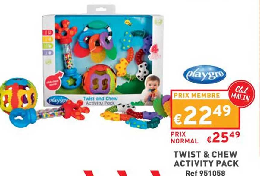 twist & chew activity pack playgro