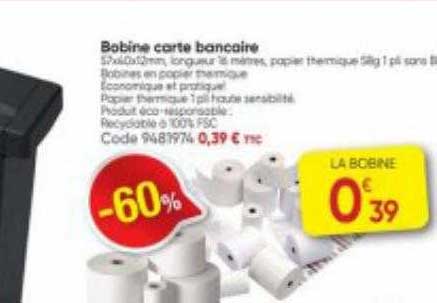 bobine carte bancaire