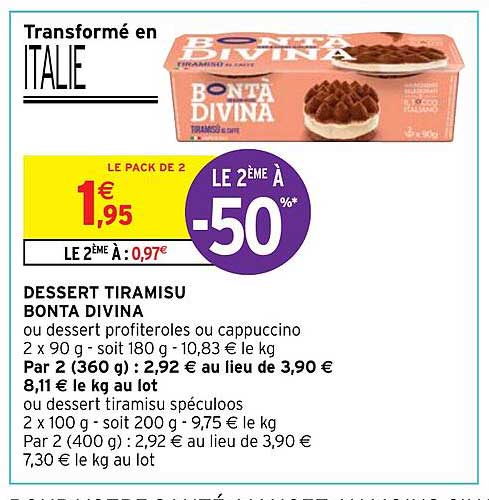 dessert tiramisu bonta divina