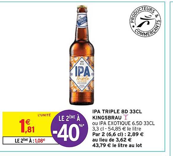 ipa triple 8d 33cl kingsbrau