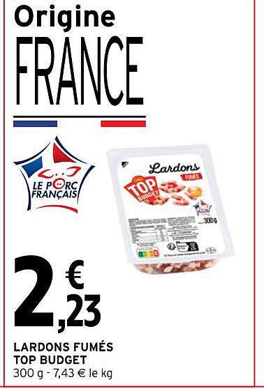 Lardons Fumés Top Budget
