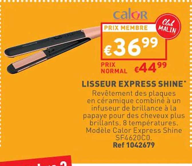 Lisseur Express Shine Calor