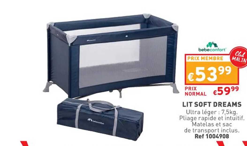lit soft dreams bébé confort