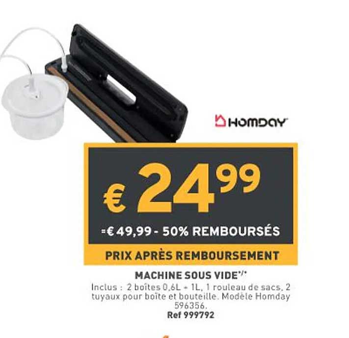 machine sous vide homday