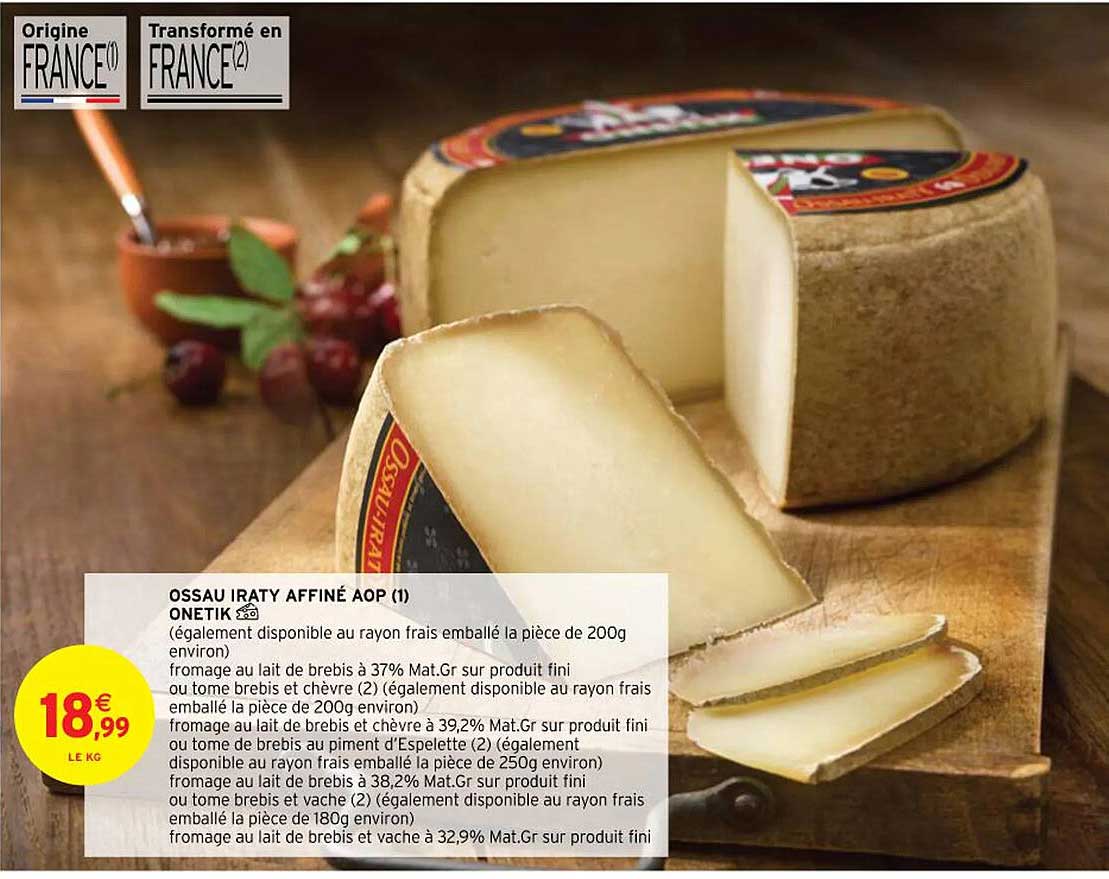 ossau iraty affiné aop onetik