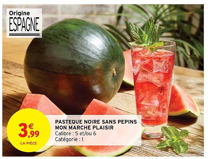 pastèque noire sans pépins mon marché plaisir