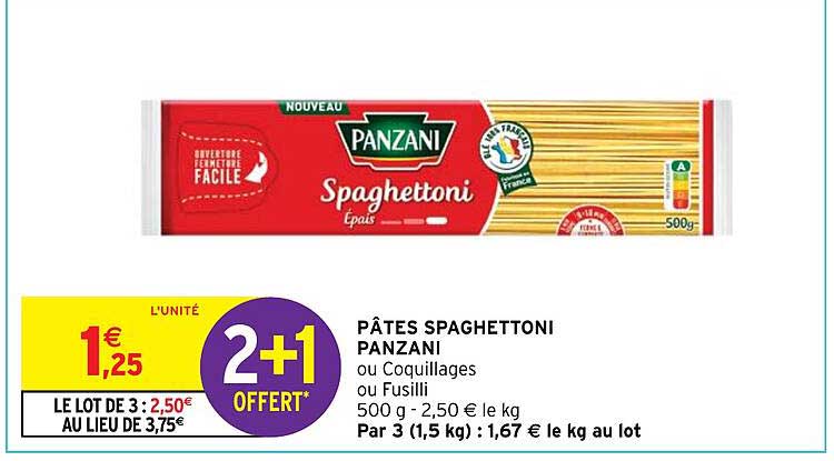 Pâtes Spaghettoni Panzani